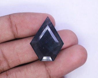Natural Blue Fluorite Gemstone, Fancy Shape Cut Stone For Jewelry Making