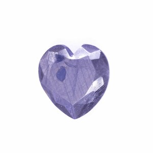 35,00 ct Blå stjärnsafir/ Facetterad safir/ Smyckestillverkning 22x21x8 mm/ Obehandlad safir/ Naturlig safir/ Hjärtformad blå safir bild 1