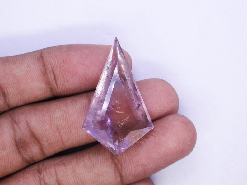 Natural Bolivian Ametrine Gemstone, Kite Shape Ametrine Stone for Jewelry Making