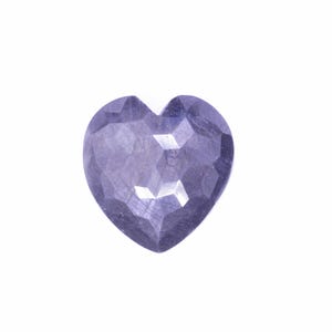 35,00 ct Blå stjärnsafir/ Facetterad safir/ Smyckestillverkning 22x21x8 mm/ Obehandlad safir/ Naturlig safir/ Hjärtformad blå safir bild 3