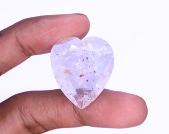 Natural Super Seven Gemstone, Super Seven Heart Gemstone, Faceted Cuts Gemstone, Super Seven Melody Stone.