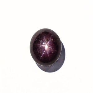 Elegant Natural Pink Star Ruby Oval Cabochon Handmade Jewelry Gemstone