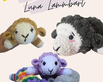 Haakpatroon Lam/Schaap Luna, PDF-instructies, DIY knuffel haken, beginnersvriendelijk, slapend, amigurumi dier, gemakkelijk, knuffel, Duits