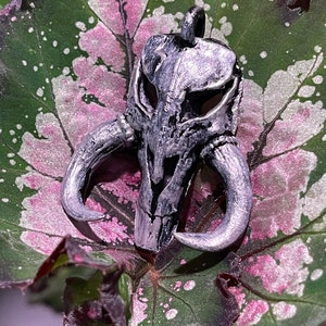 Hand Painted Mandalorian Mythosaur Necklace