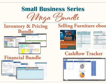 Kit di strumenti per le piccole imprese: modelli Excel, inventario, prezzi, flusso di cassa (download digitale)