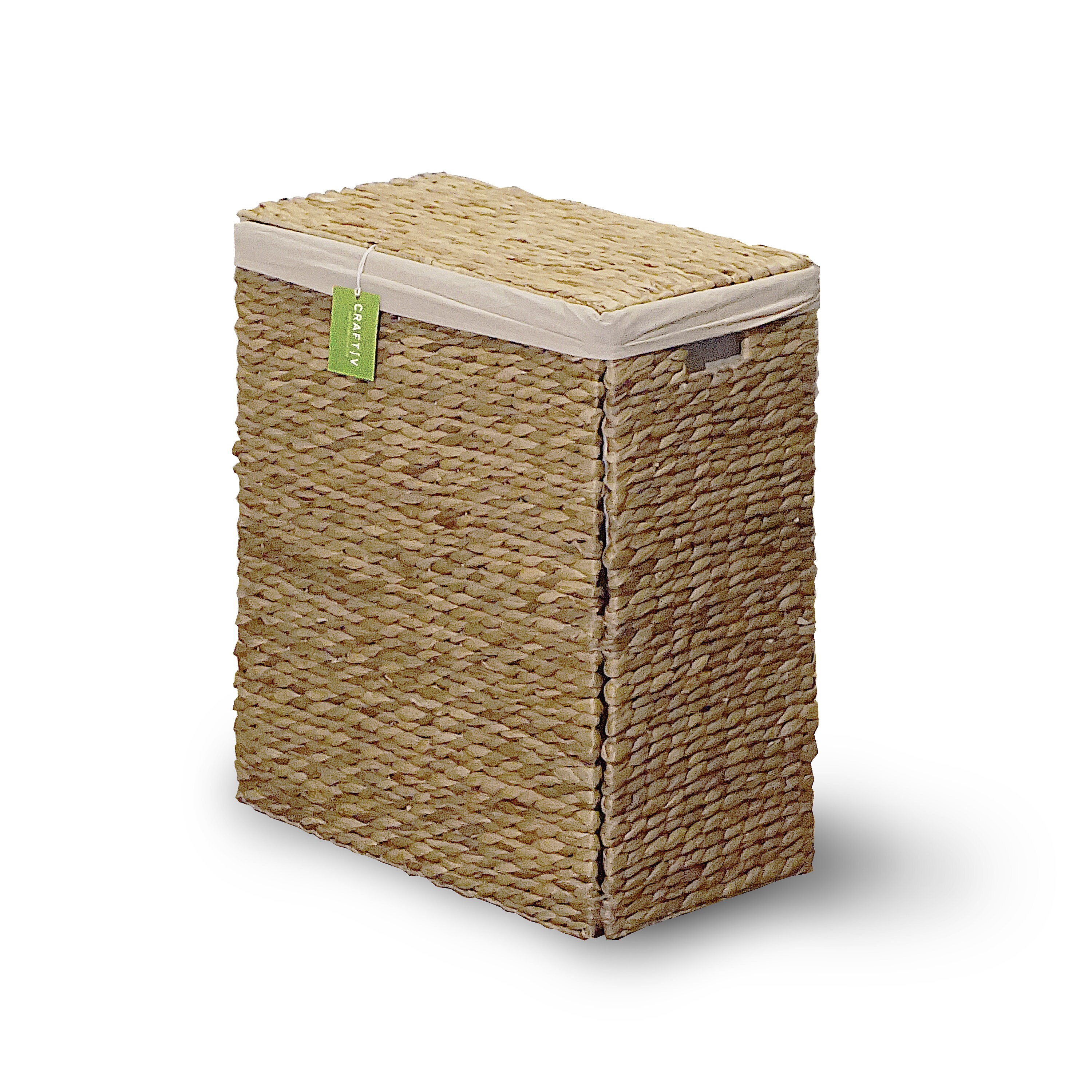 CRAFTIV Wäschekorb schmal mit Deckel Handmade Wäschekorb | Etsy