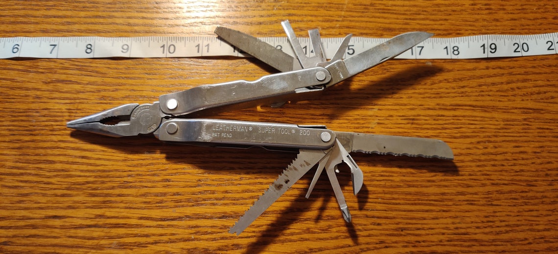 Leatherman Super Tool 200 Multitool Prepárate en casa coche Etsy