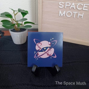 Space Bunnies Mini Art Print | Space Art Print | Bunny Art Print | Space Nursery Art | Bunny Nursery Art | Cute Space Wall Art | Desk Art