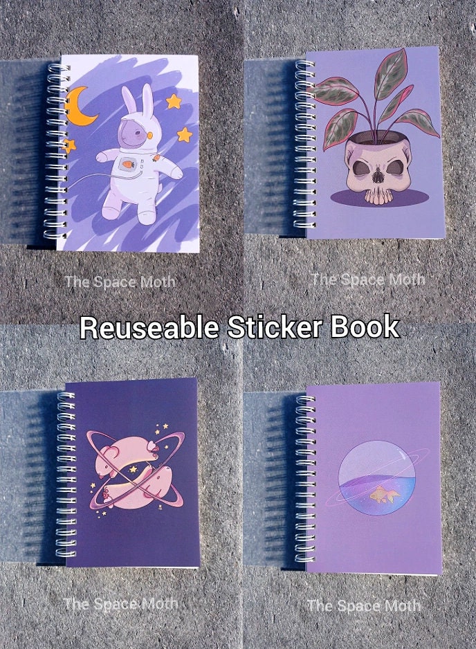 Sticker Book Reusable Sticker Storage choose Your Cover 