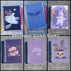 Libro de pegatinas reutilizable, libro para coleccionar pegatinas, cuaderno para coleccionar pegatinas, carpeta de pegatinas