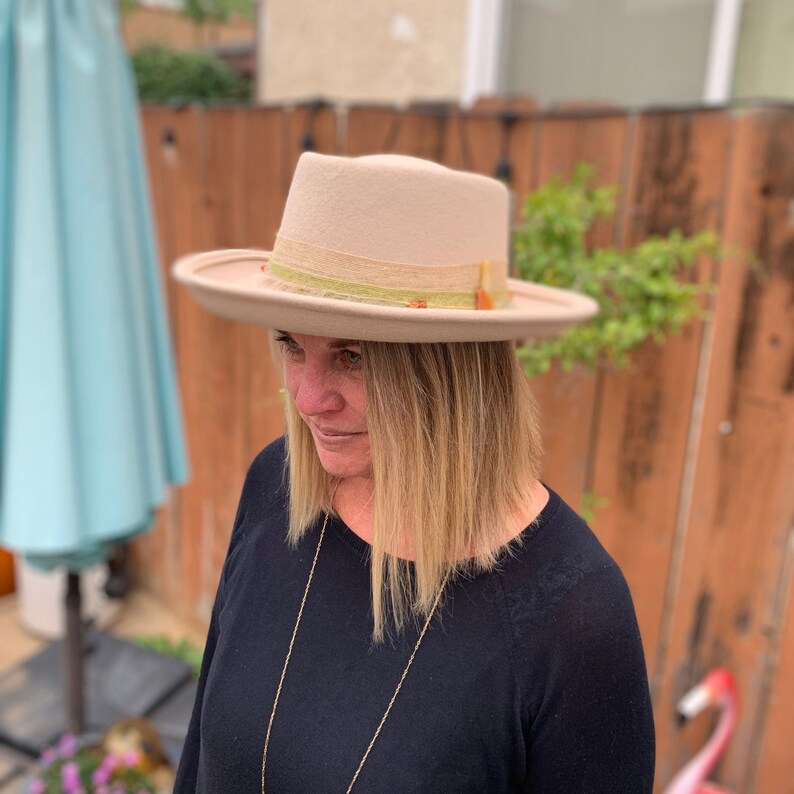 Wool Wide Brim Fedora Panama Hat 