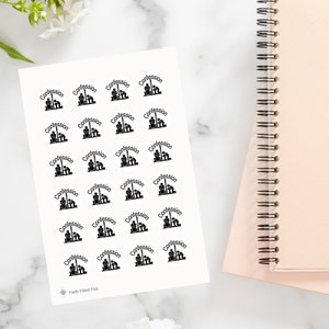 Catholic Confession Planner Stickers | Catholic Calendar Planner Journal Stickers | Confession gift