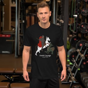 Saint George and the Dragon adult t-shirt | Catholic Saint shirt | Catholic dad gift | Catholic husband gift | Confirmation gift