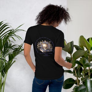 Memento Mori T-Shirt - Ladies Latin Catholic Short sleeve Tee Black
