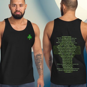 Herren St. Patrick Tank-Shirt | St. Patricks Brustpanzer | irisch-katholisch | Traditionell katholisch | Geschenkidee für Ihn | Trainings-Tank