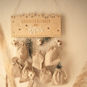 Personalized Advent Calendar – Christmas DIY Advent Calendar to fill, gift idea for children & adults, with name - Calendar