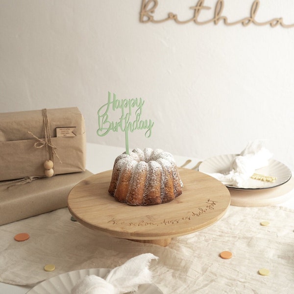Caketopper Happy Birthday: Verwandle deine Torte oder Kuchen in ein Highlight für das Geburtstagskind - Geburtstagsfeier - Geburtstagsdeko