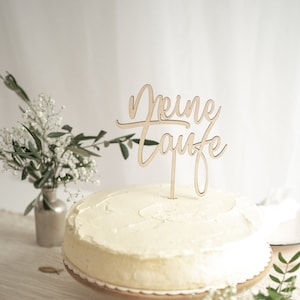 Personalized cake topper for baptism - baptism decoration - cake topper baptism - festive decoration for baptism - cake topper with name