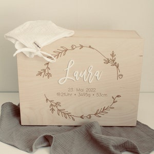 personalisierte Erinnerungskiste -besonderes Geschenk zur Geburt, Geburtstag, Taufe oder andere besondere Anlässe -personalisierte Geschenke