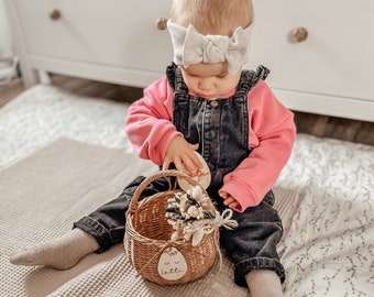 Osterkörbchen mit deinem Wunschnamen: Nachhaltig, kinderfreundlich und perfekte für kleine Hände. Der ideale Osterkorb für das Osterfest