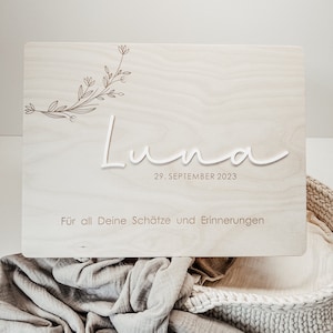 Erinnerungskiste - perfekte Geschenkidee für Geburt, Geburtstag, Taufe, Sternenkinder oder andere besondere Anlässe - Erinnerungsbox