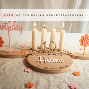 Birthday plate accessories - Accessories for your birthday wreath - Scatter decorations - Confetti - Personalized birthday plate - ACCESSORIES