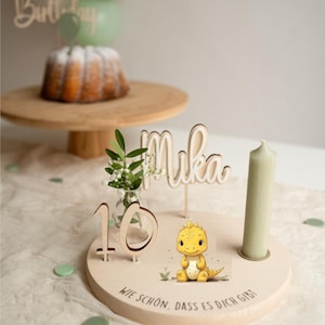 Birthday wreath Personalized birthday plate Sustainable decoration Quality and warmth for your birthday celebration image 6