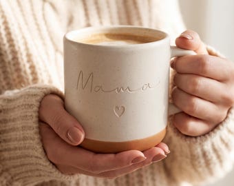 Personalisierte Tasse Muttertag - Geschenk für Mama, Kaffeetasse Mama personalisiert,Geschenk für Mama, Tasse mit Gravur -Muttertagsgeschenk