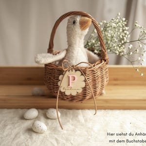 Personalized Easter ornaments with Easter baskets - Easter decoration, gift idea for children - Personalized Easter gift for children - Easter basket image 13