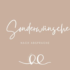 Sonderwünsche zu deiner Bestellung