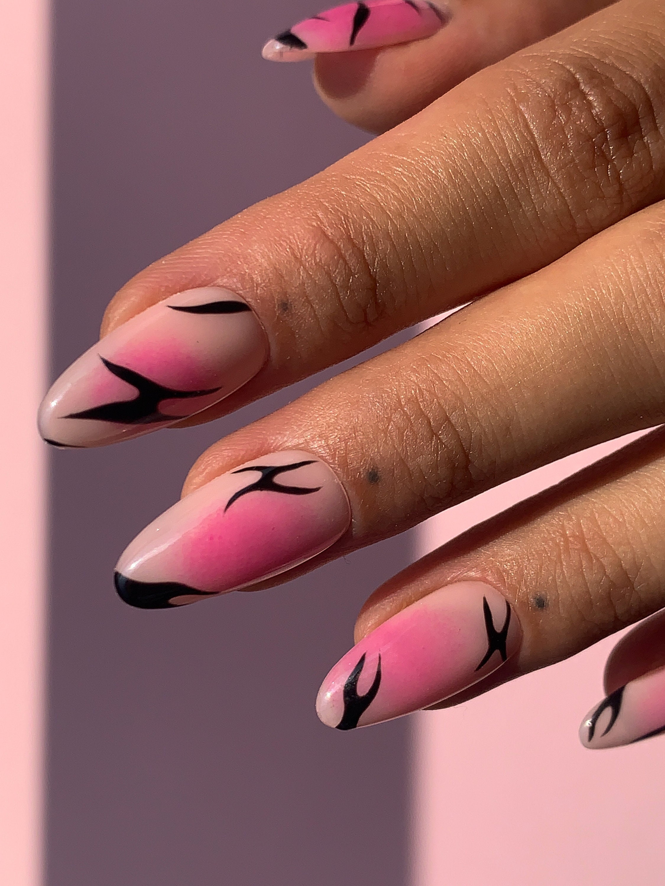 Pink Nail Designs - Etsy