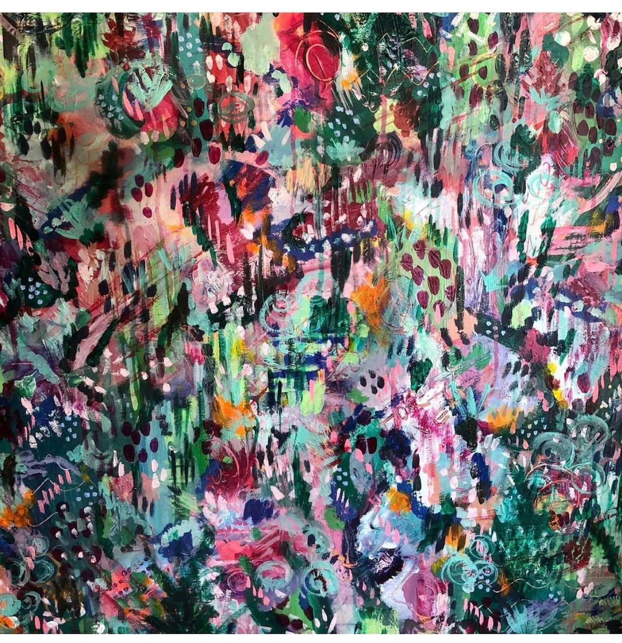 Giclee PRINT Colorful Mess abstract acrylic and Etsy