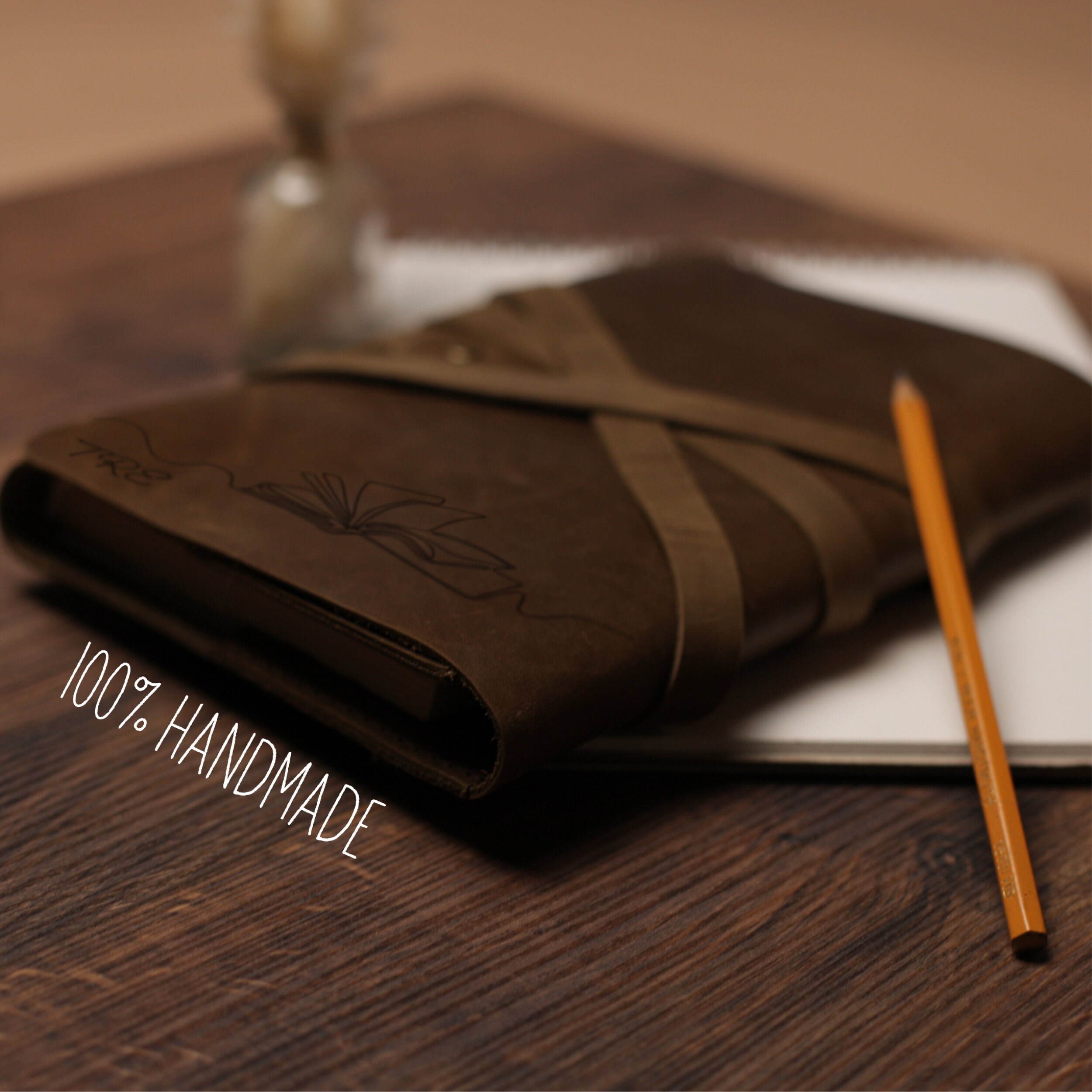 LEATHER BOOK COVER With Personalization Handmade Leather Book Etsy