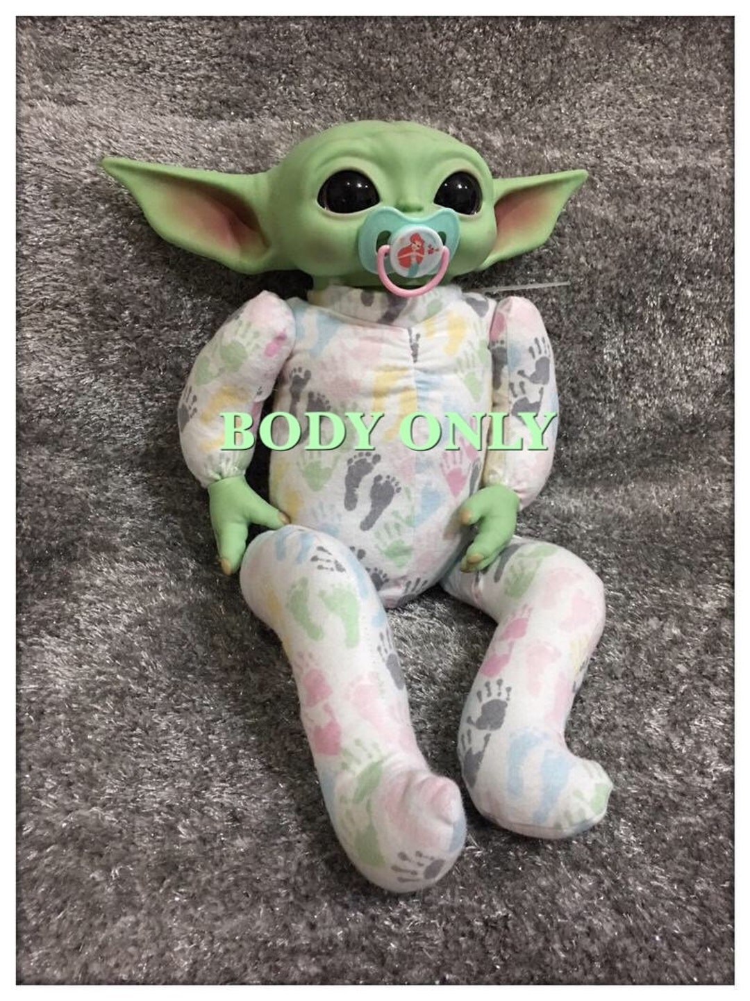 Grogu Yoda Baby Body BABY FOOTPRINTS Body ONLY for the Child