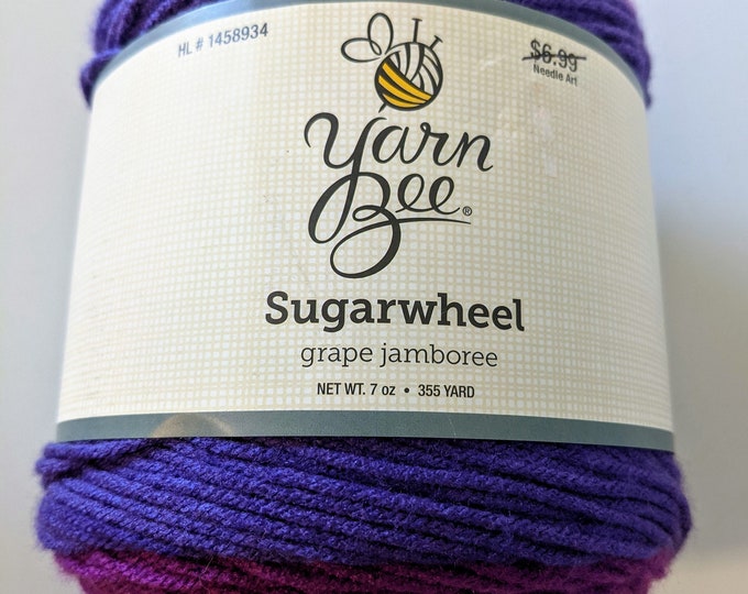Yarn Bee Sugarwheel Yarn Cake in Grape Jamboree Etsy