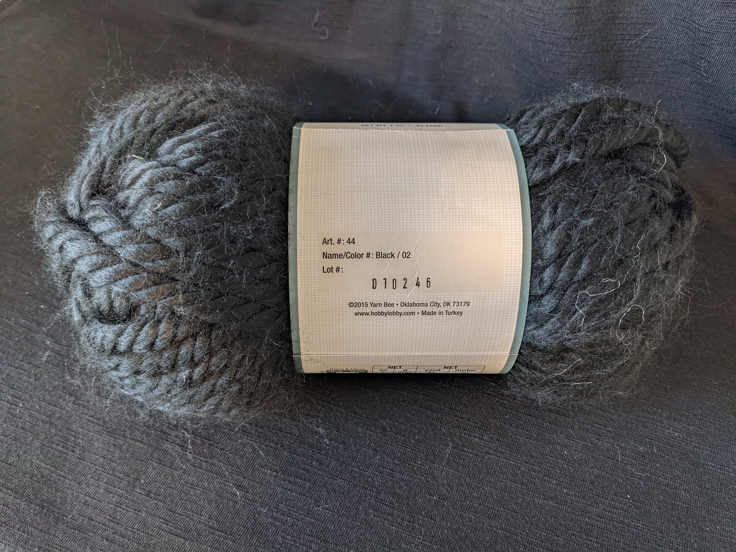 Yarn Bee Uber Luxe in Black Etsy