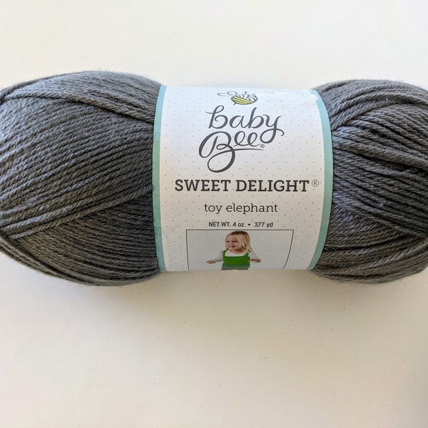 Baby Bee Sweet Delight Light Worsted Yarn in Toy Elephant