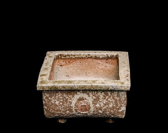 Handmade Wabi Sabi Succulent Pot, Bonsai Planter, Woodfired Pot for Cacti