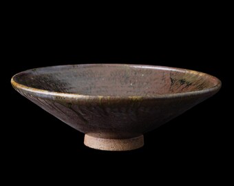 Wood-Fired Large Ceramic Bowl – Wabi-Sabi Statement Piece