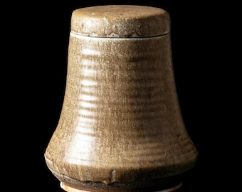 Woodfired Cremation Urn – Handmade Stoneware Pottery Cremation Urn