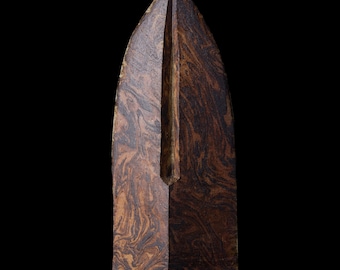 Marbled Sculpture No. 162/25 – Wood-Fired Ceramic