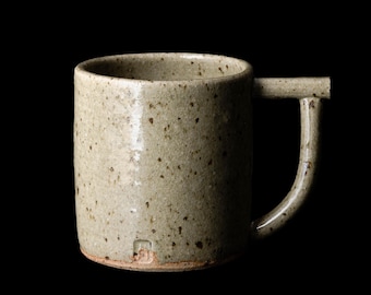 Handmade Woodfired Ceramic Mug – Rustic Pottery Coffee & Tea Cup, Wabi-Sabi Style