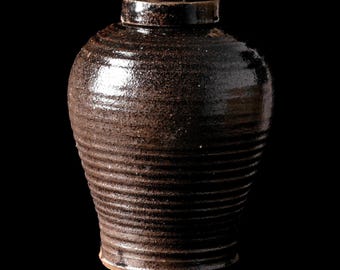 Adult Cinerary Urn – Handmade Stoneware Pottery Cremation Urn