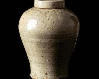 Woodfired Handmade Cremation Urn for Ashes – Wheel Thrown Large Size Urn