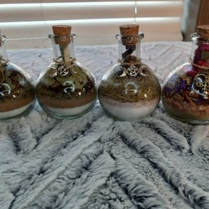Herb & Crystal Spell jars