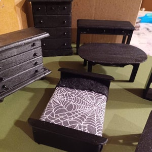 Gothic doll house furniture