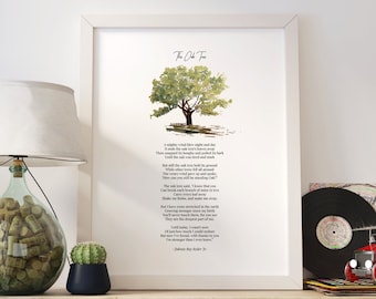 The Oak Tree Poem by Johnny Ray Ryder Jr. Print / Canvas / Framed Print
