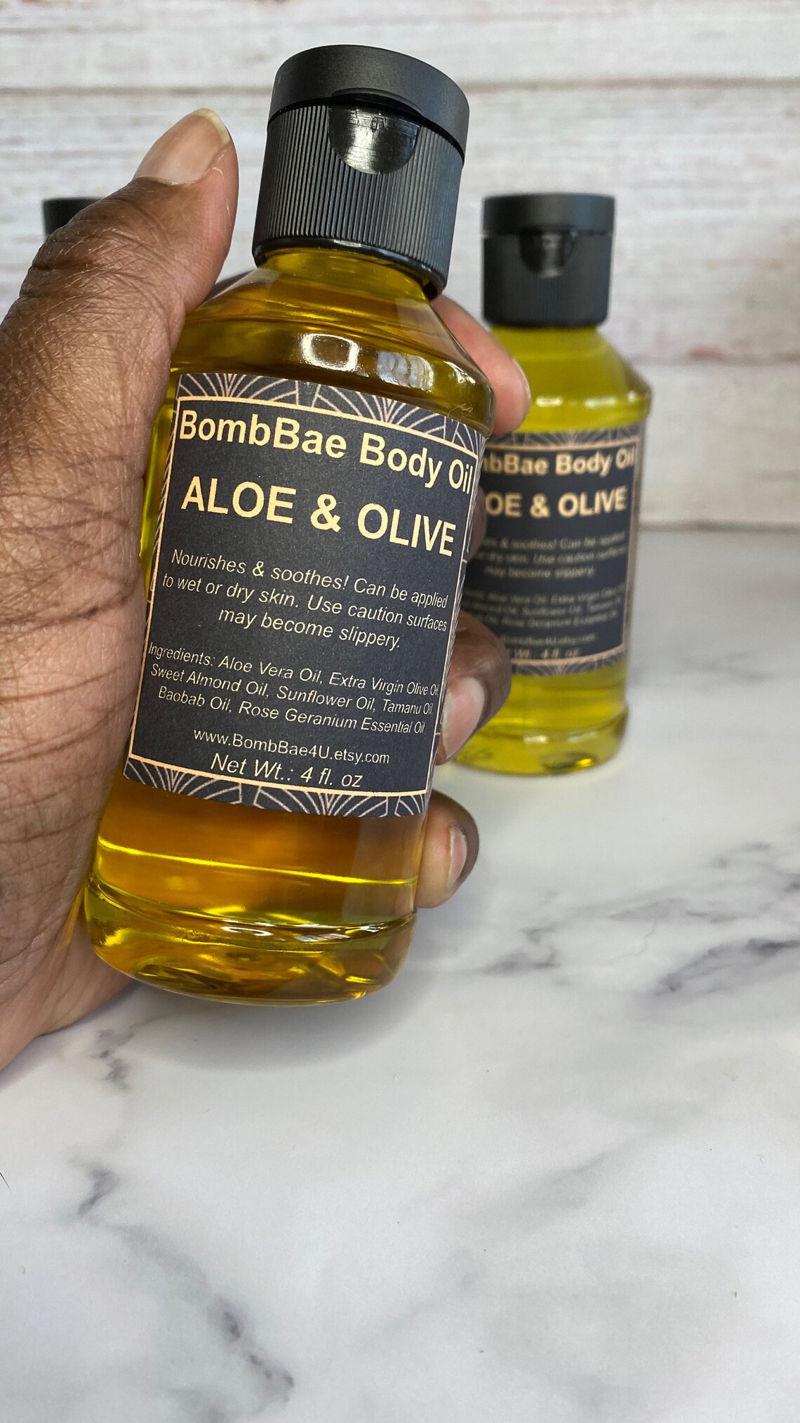 Aloe & Olive Body Oil Acne Eczema/Psoriasis or Irritated Etsy