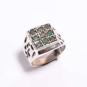Sterling Silver Ring: Mixed Gemstone Weeding Jewelry