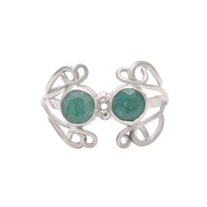 Handmade 925 Sterling Silver Gemstone Ring: Healing Jewelry